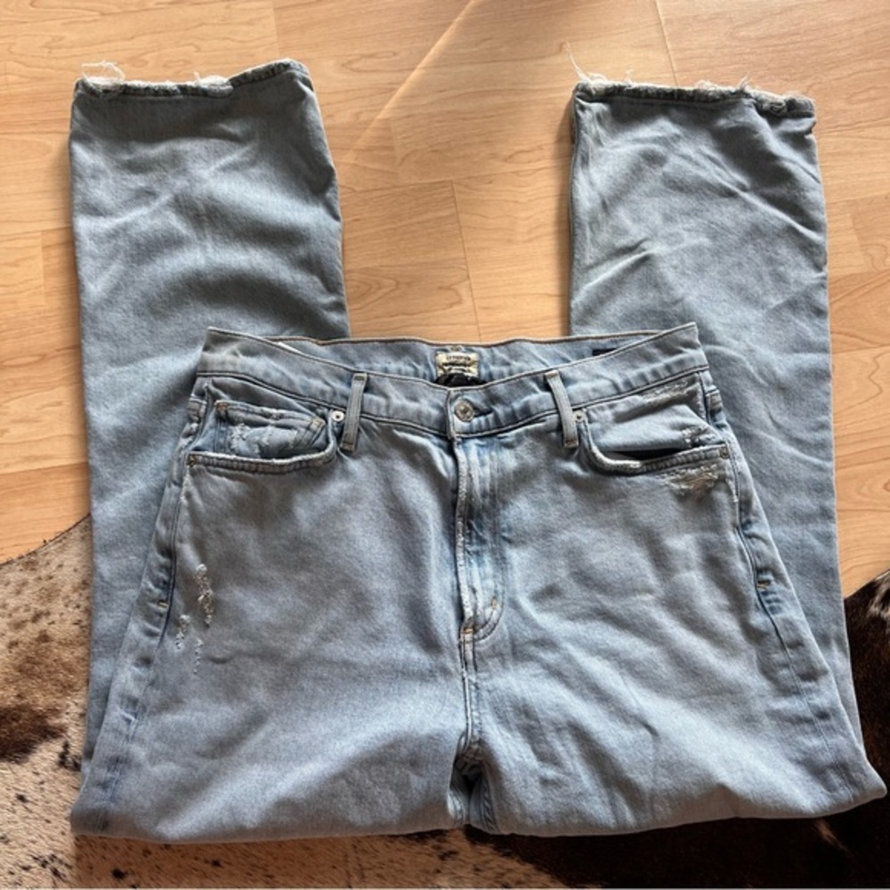 CITIZENS OF HUMANITY Demy Cropped‎ Flare Jeans Light Wash Size 29